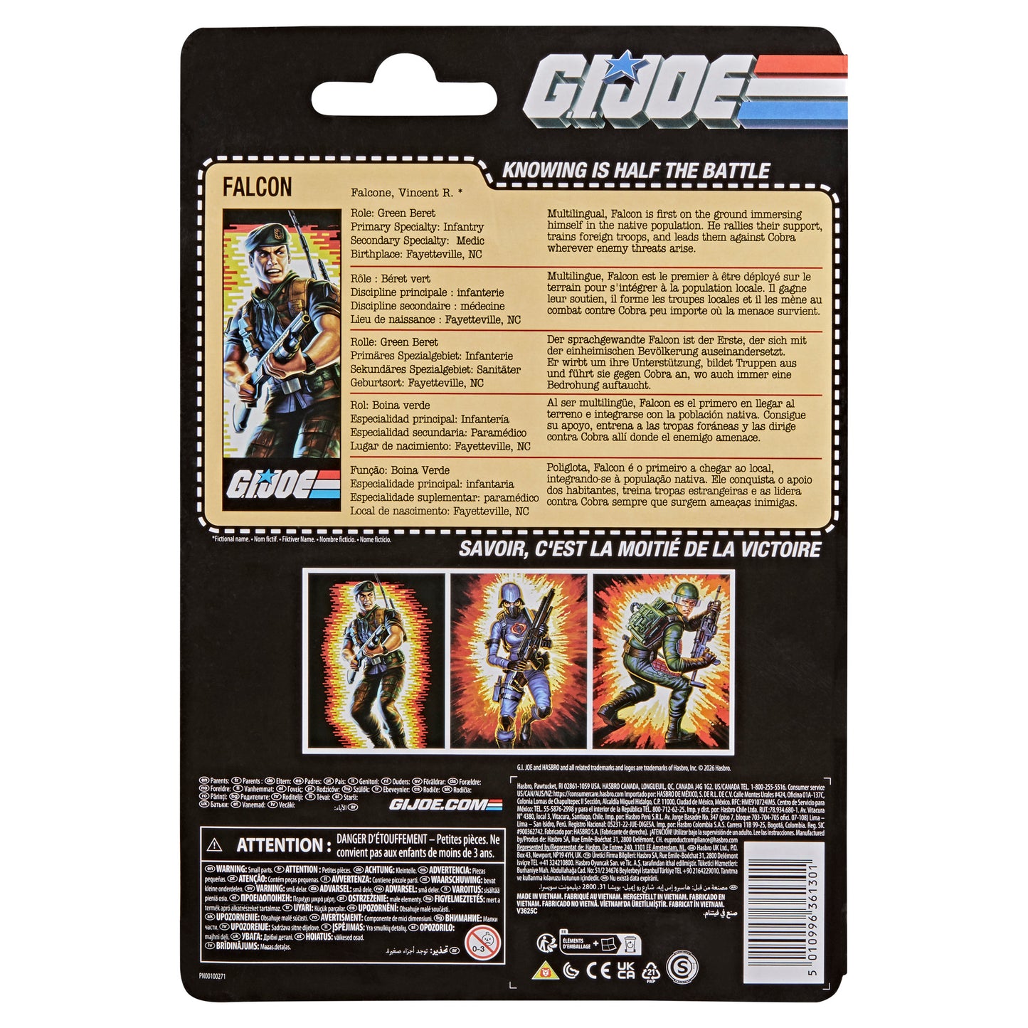 G.I. Joe Classified Series Retro Cardback Vincent R. “Falcon” Falcone