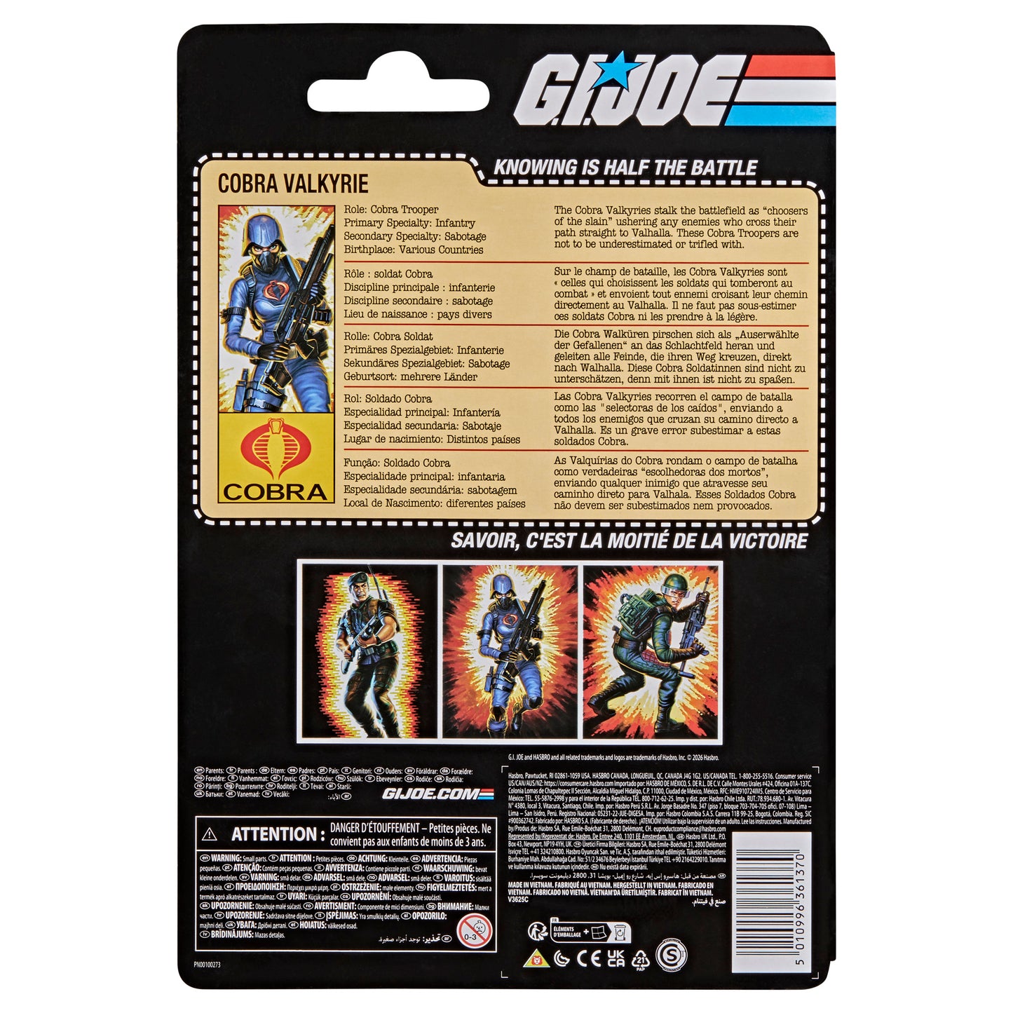 G.I. Joe Classified Series Retro Cardback Cobra Valkyrie