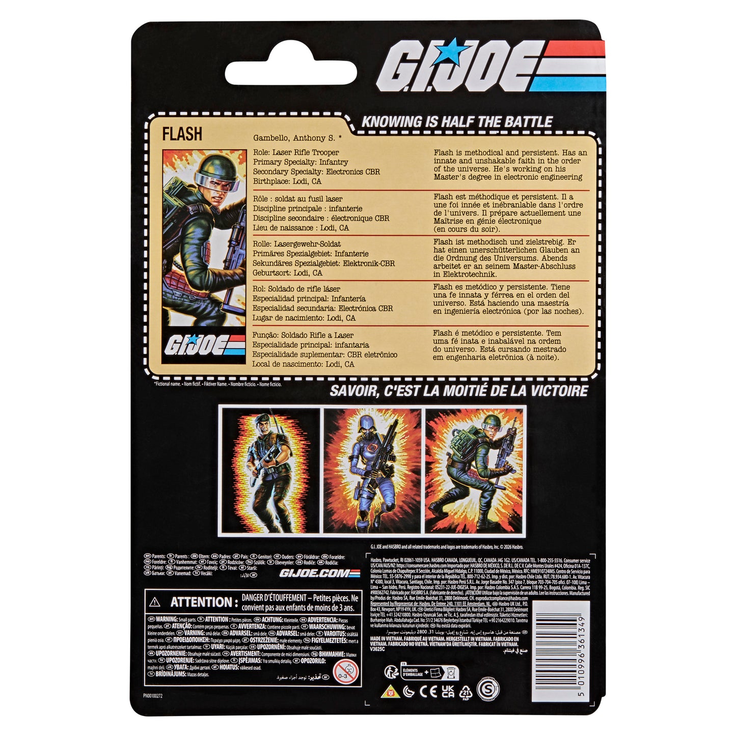 G.I. Joe Classified Series Retro Cardback Anthony “Flash” Gambello