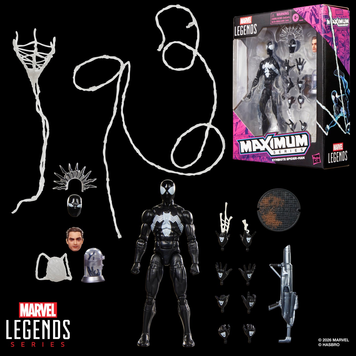 Marvel Legends Maximum Series Symbiote Spider-Man Action Figure