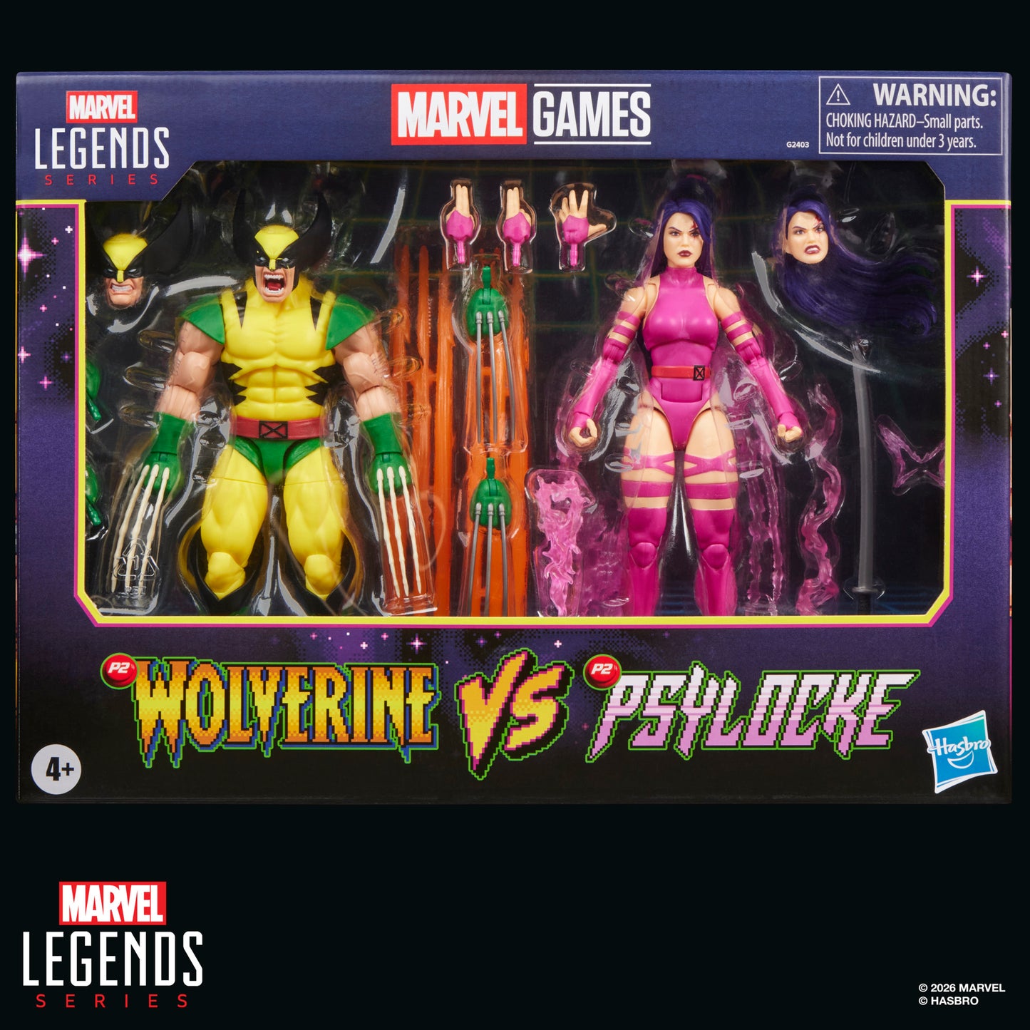 Marvel Legends Series Marvel Games Wolverine vs Psylocke
