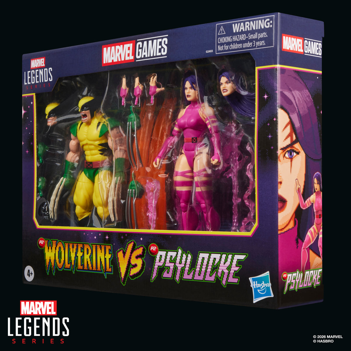 Marvel Legends Series Marvel Games Wolverine vs Psylocke