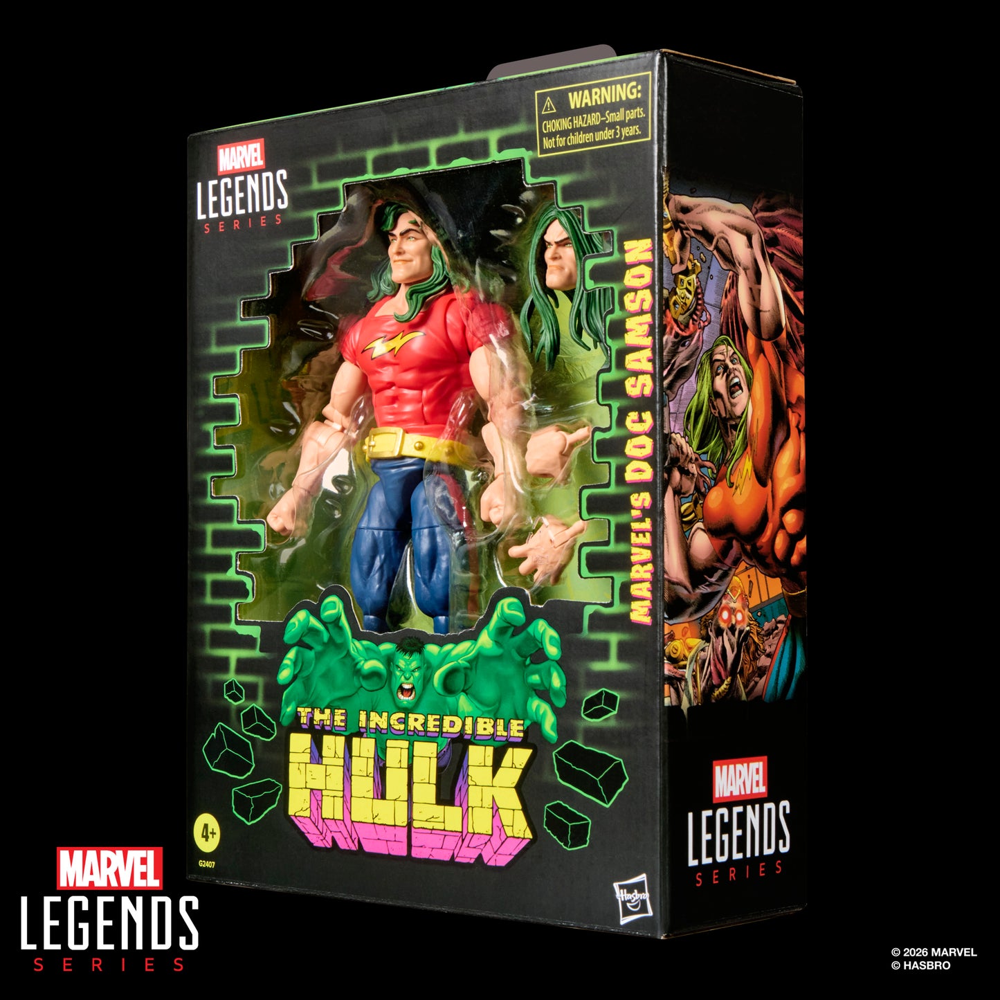 Marvel Legends Series Marvel's Doc Samson, Incredible Hulk Comics Action Figure