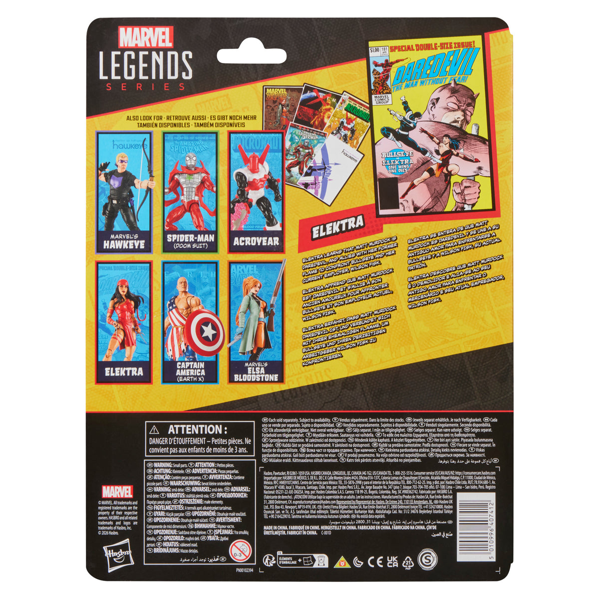 Marvel Legends 6" Figures - Daredevil #181 (1982 Comics) - Elektra