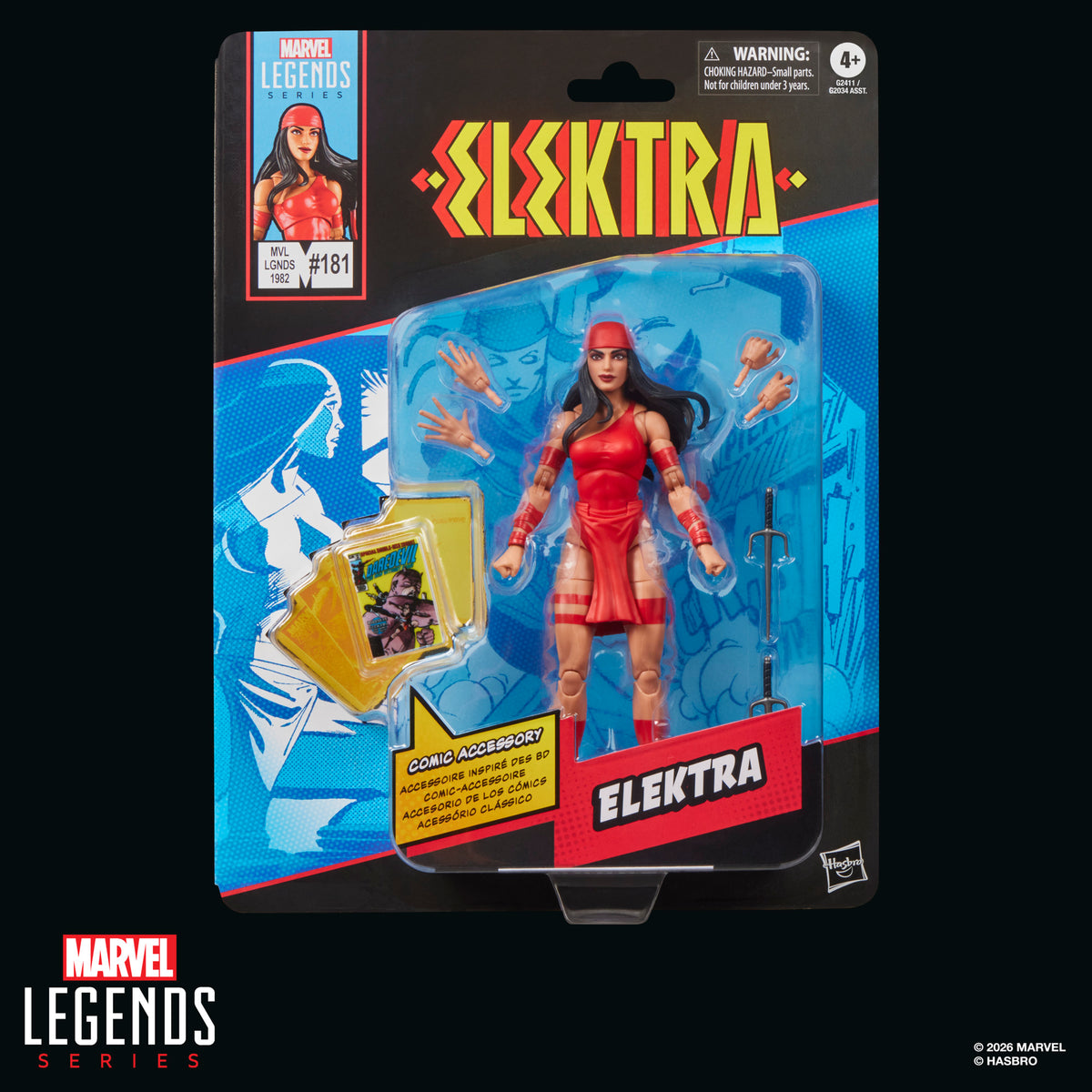 Marvel Legends 6" Figures - Daredevil #181 (1982 Comics) - Elektra