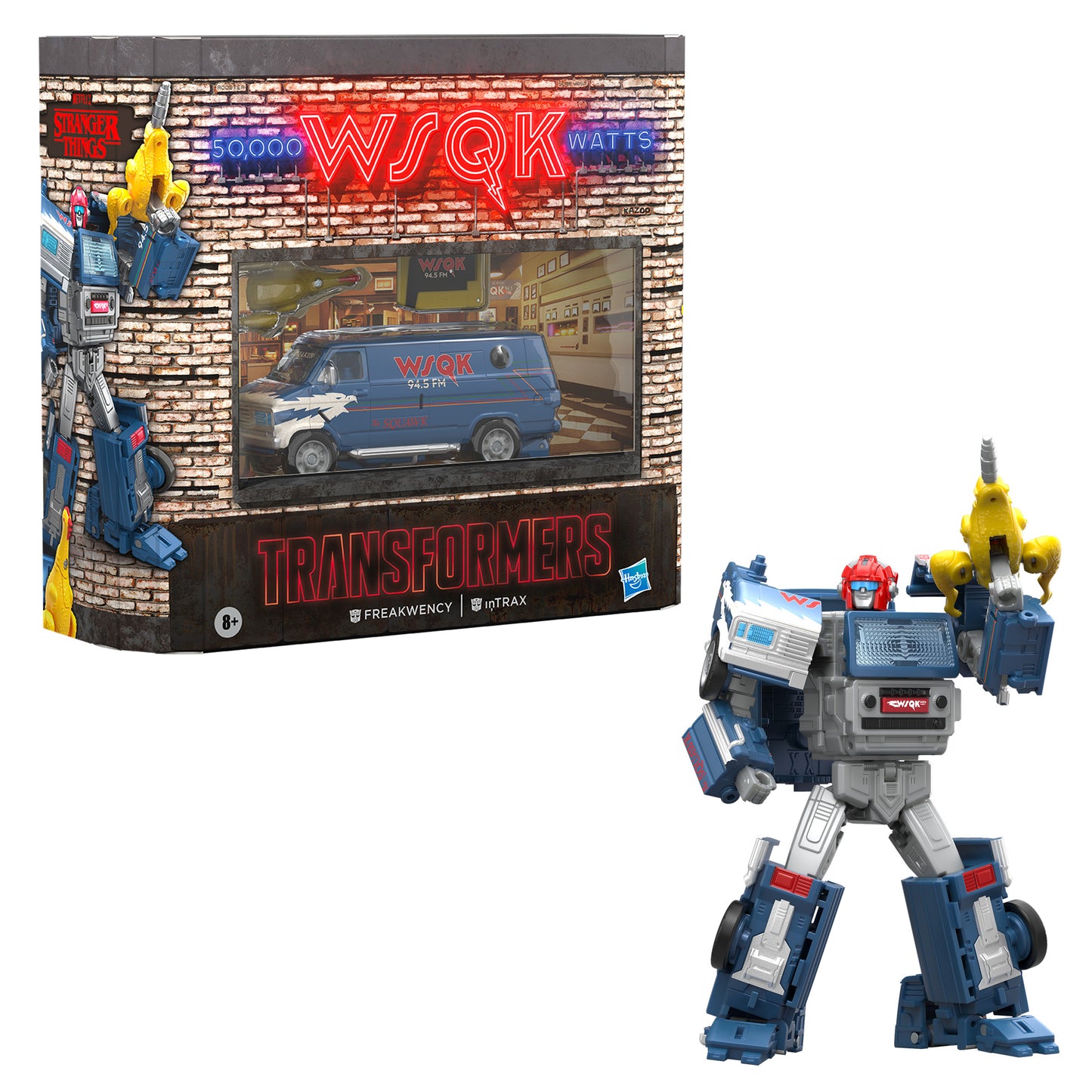 Stranger Things x Transformers Freakwency and 8-Trax **Target Exclusive**