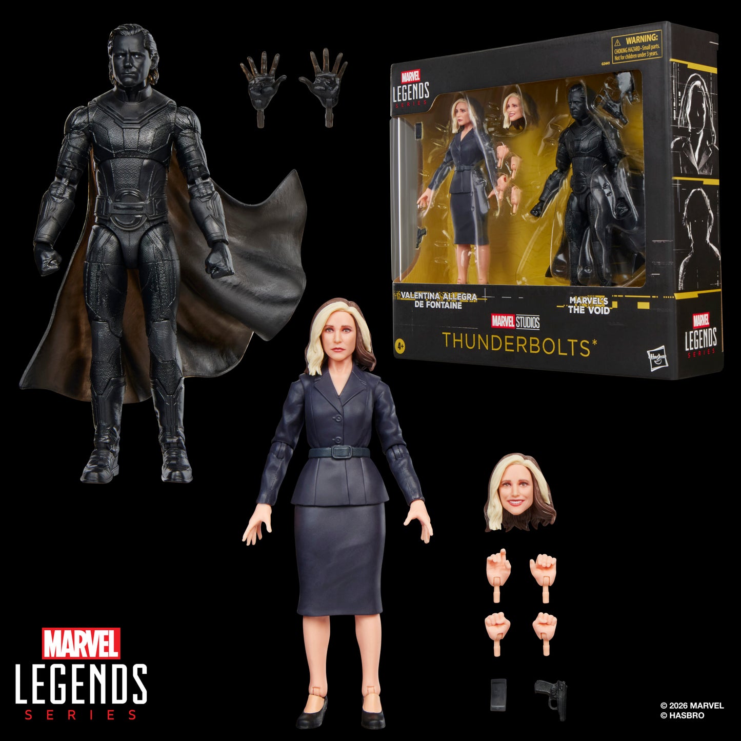 Marvel Legends Series Valentina Allegra de Fontaine and Marvel's The Void Action Figures