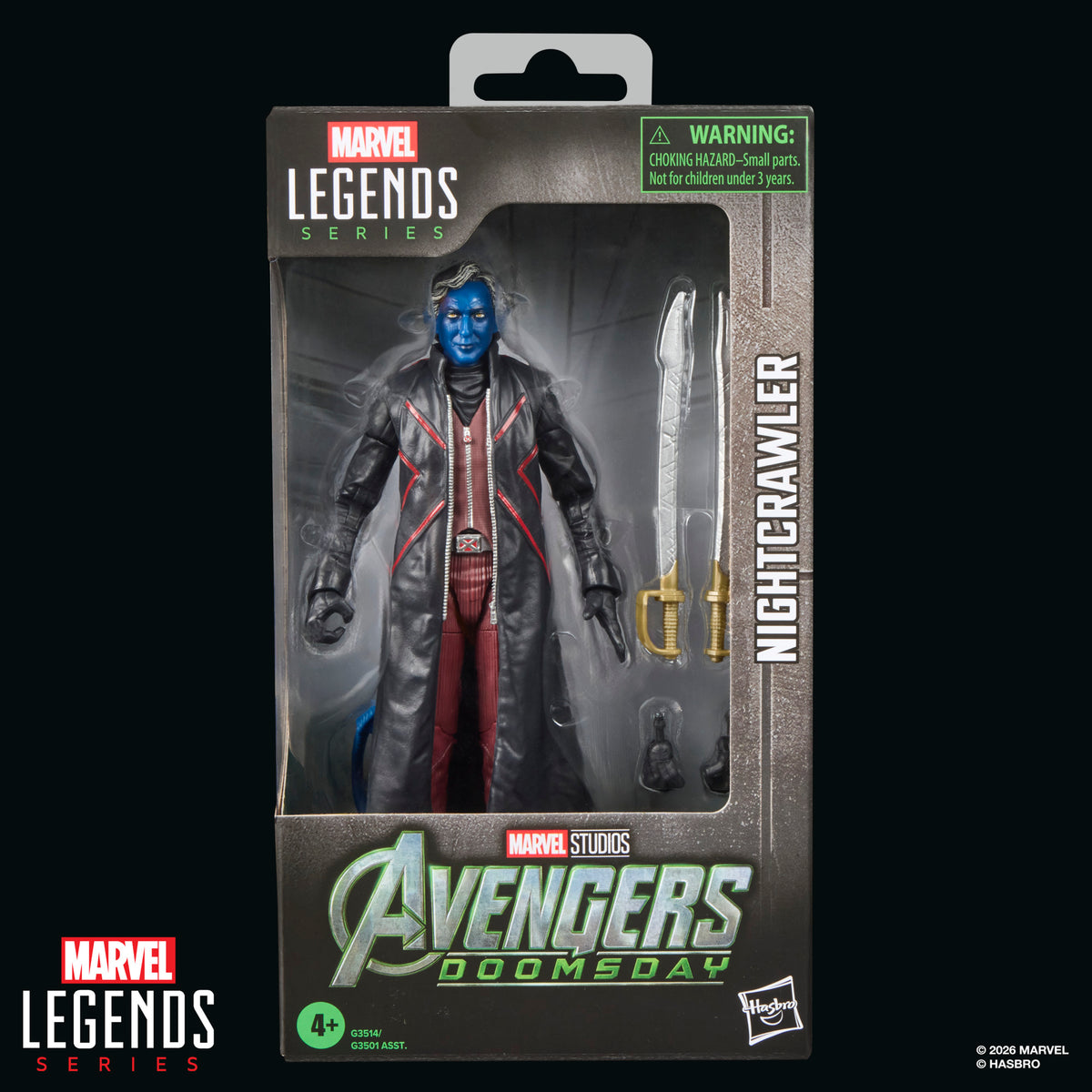 Avengers: Doomsday Marvel Legends Nightcrawler 6-Inch Action Figure