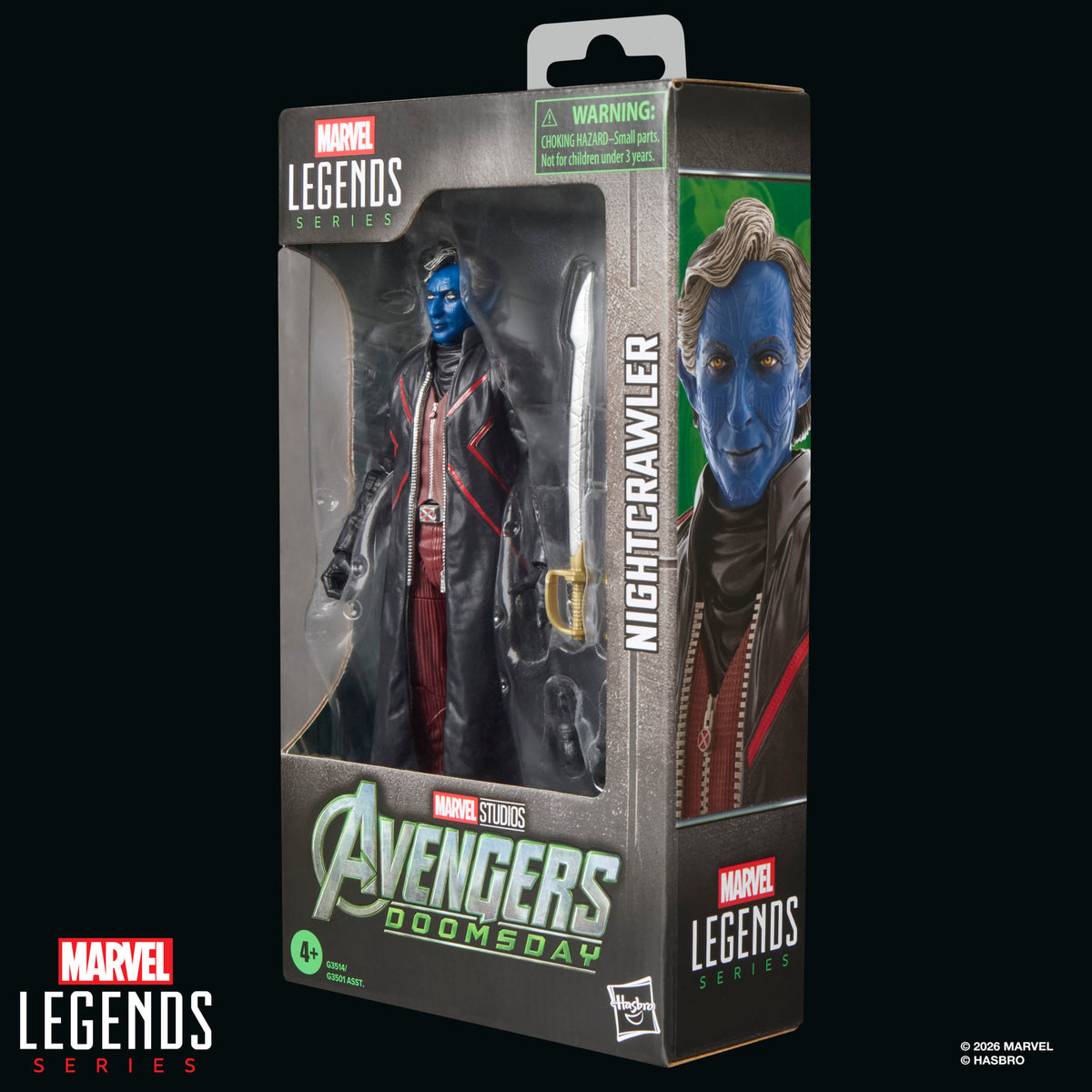 Avengers: Doomsday Marvel Legends Nightcrawler 6-Inch Action Figure