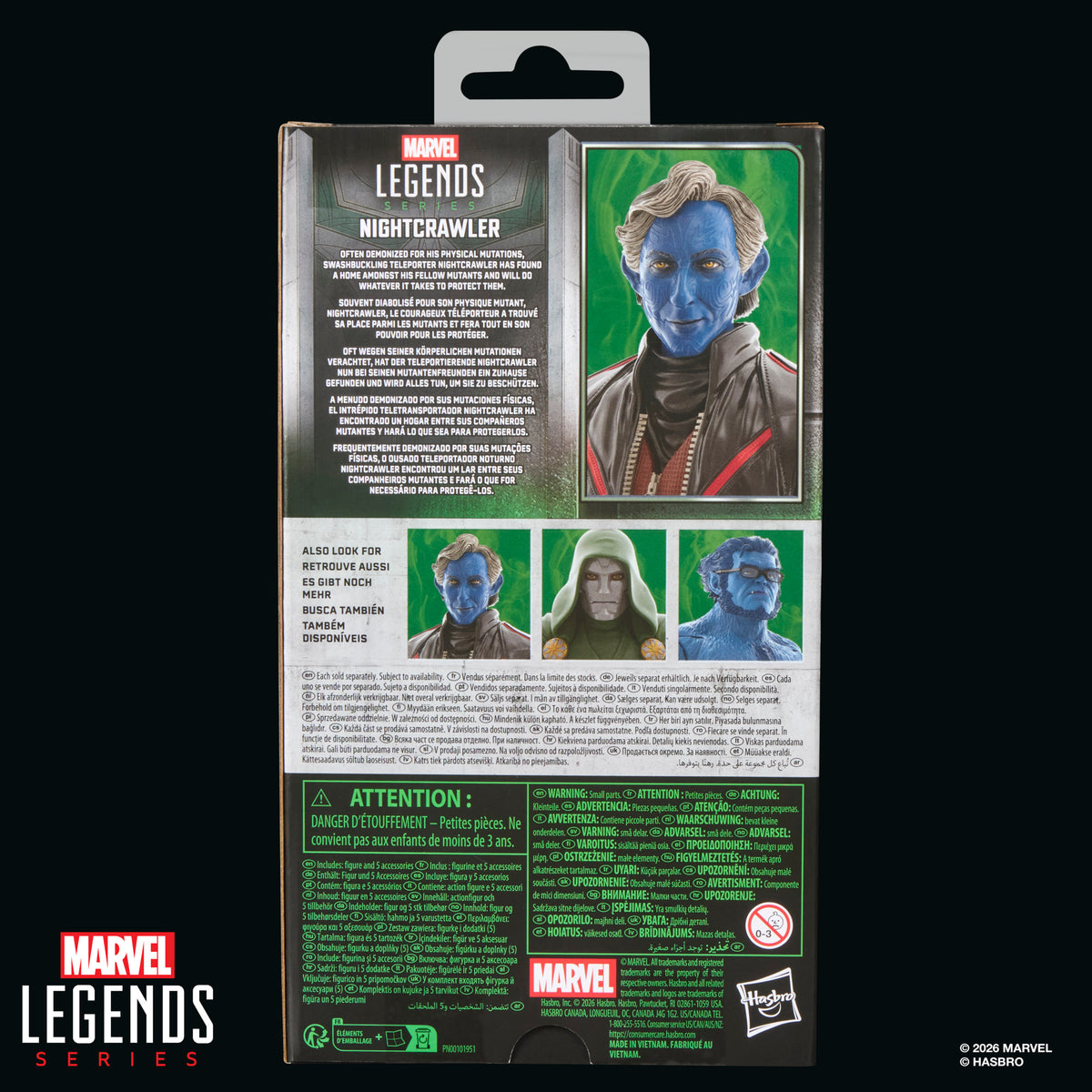 Avengers: Doomsday Marvel Legends Nightcrawler 6-Inch Action Figure