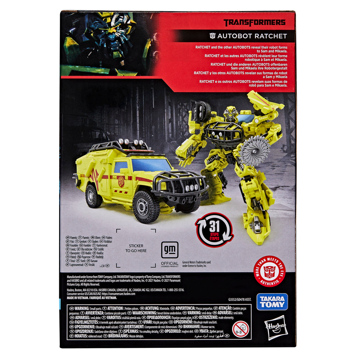Transformers Studio Series Transformers Movie 1 Voyager Class Autobot Ratchet