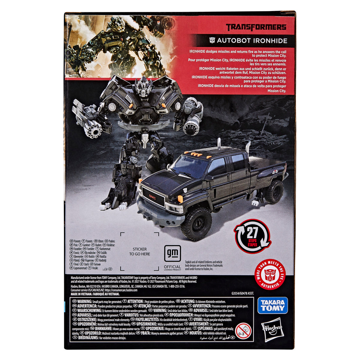 Transformers Studio Series Transformers Movie 1 Voyager Class Autobot Ironhide