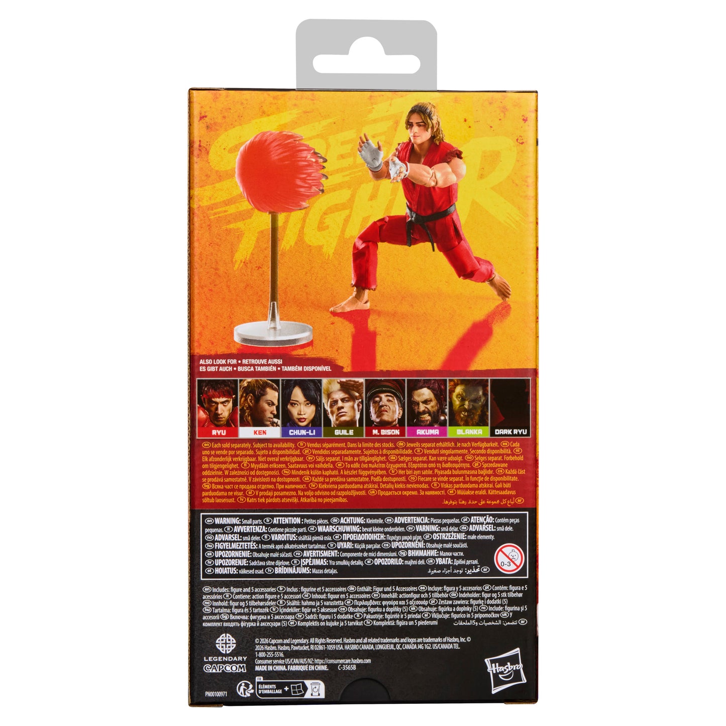 Street Fighter Ken Action Figure, 6-Inch Scale