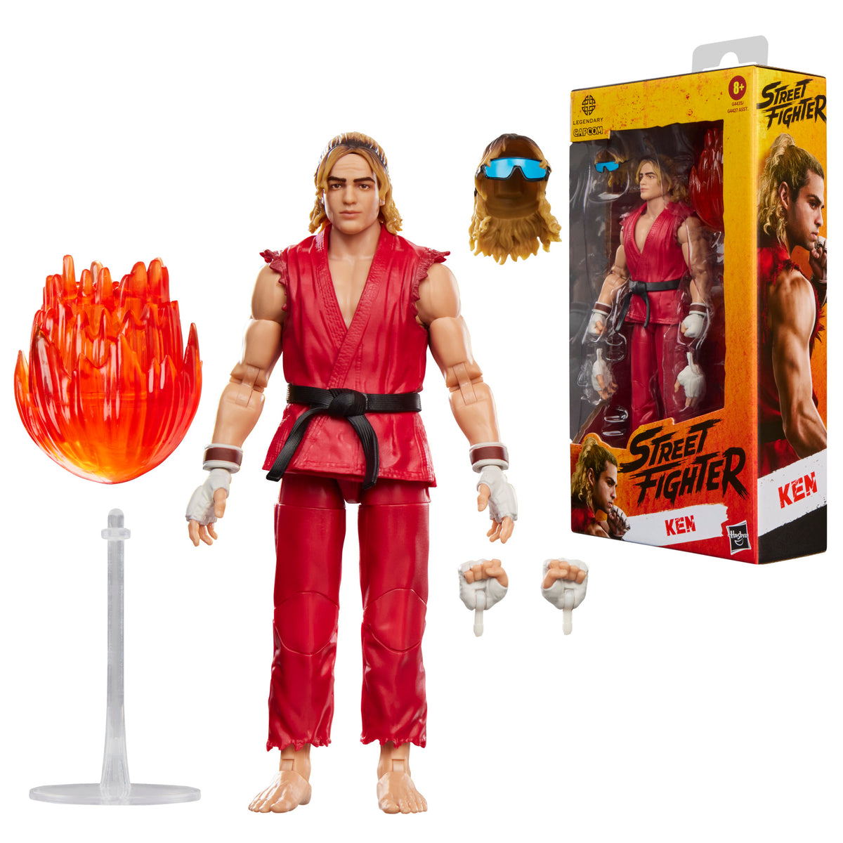 Street Fighter Ken Action Figure, 6-Inch Scale