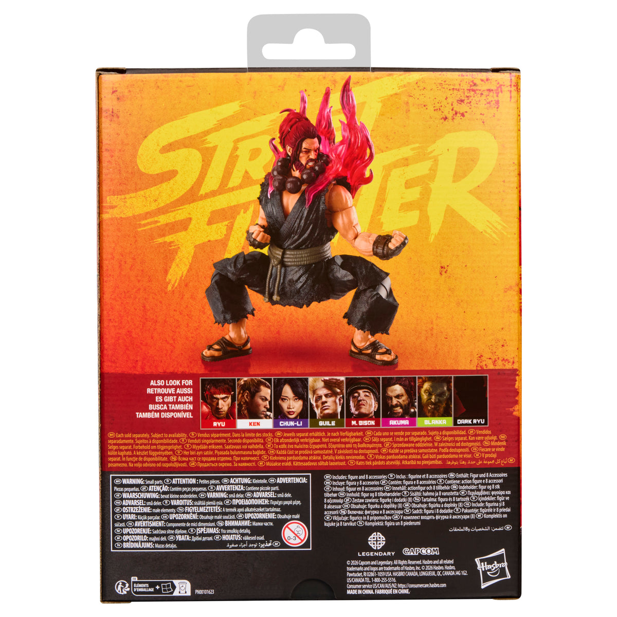 Street Fighter Akuma Action Figure, Deluxe 6-Inch Scale