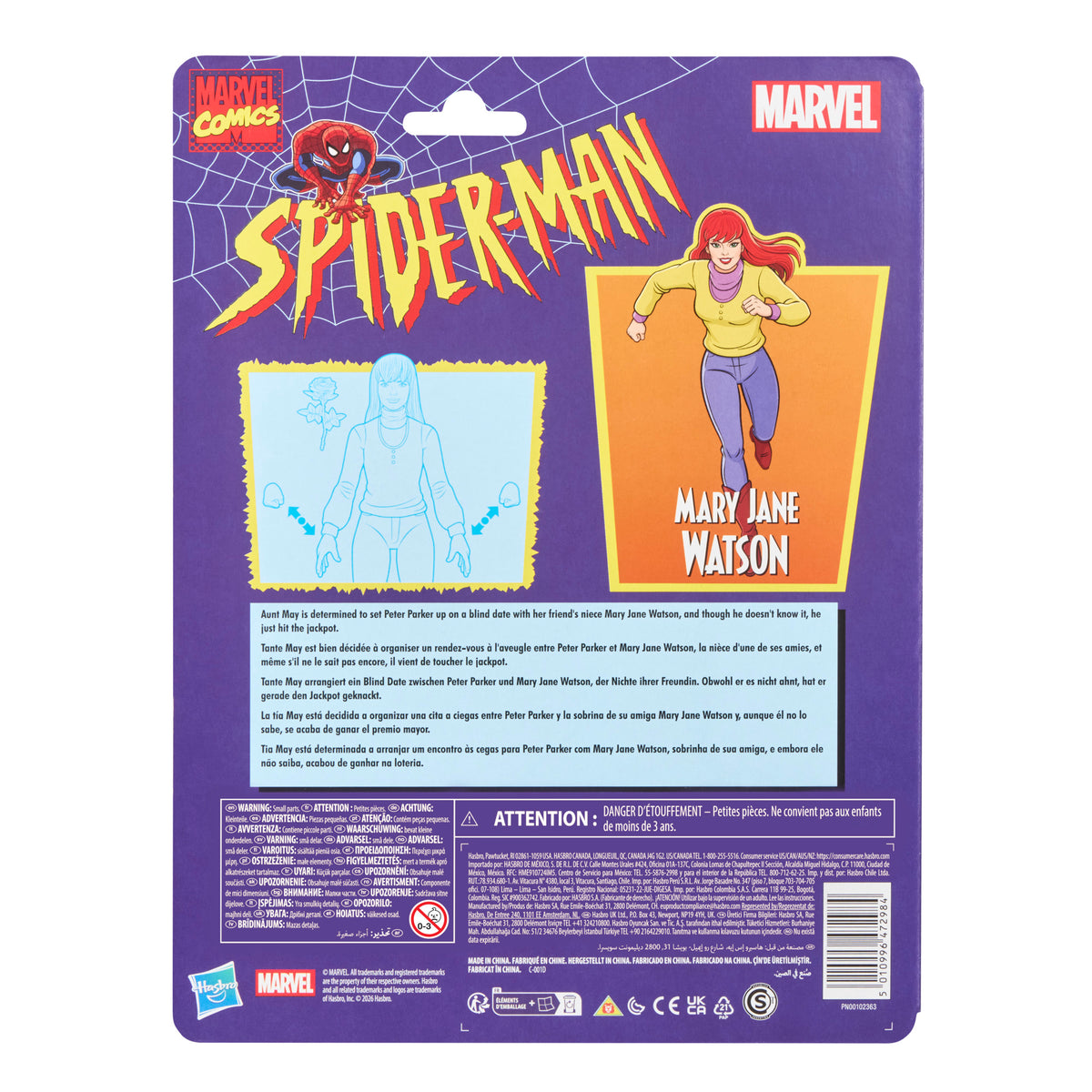 Marvel Legends Mary Jane Watson, Spider-Man Action Figure