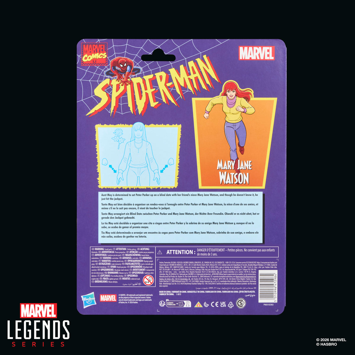 Marvel Legends Mary Jane Watson, Spider-Man Action Figure