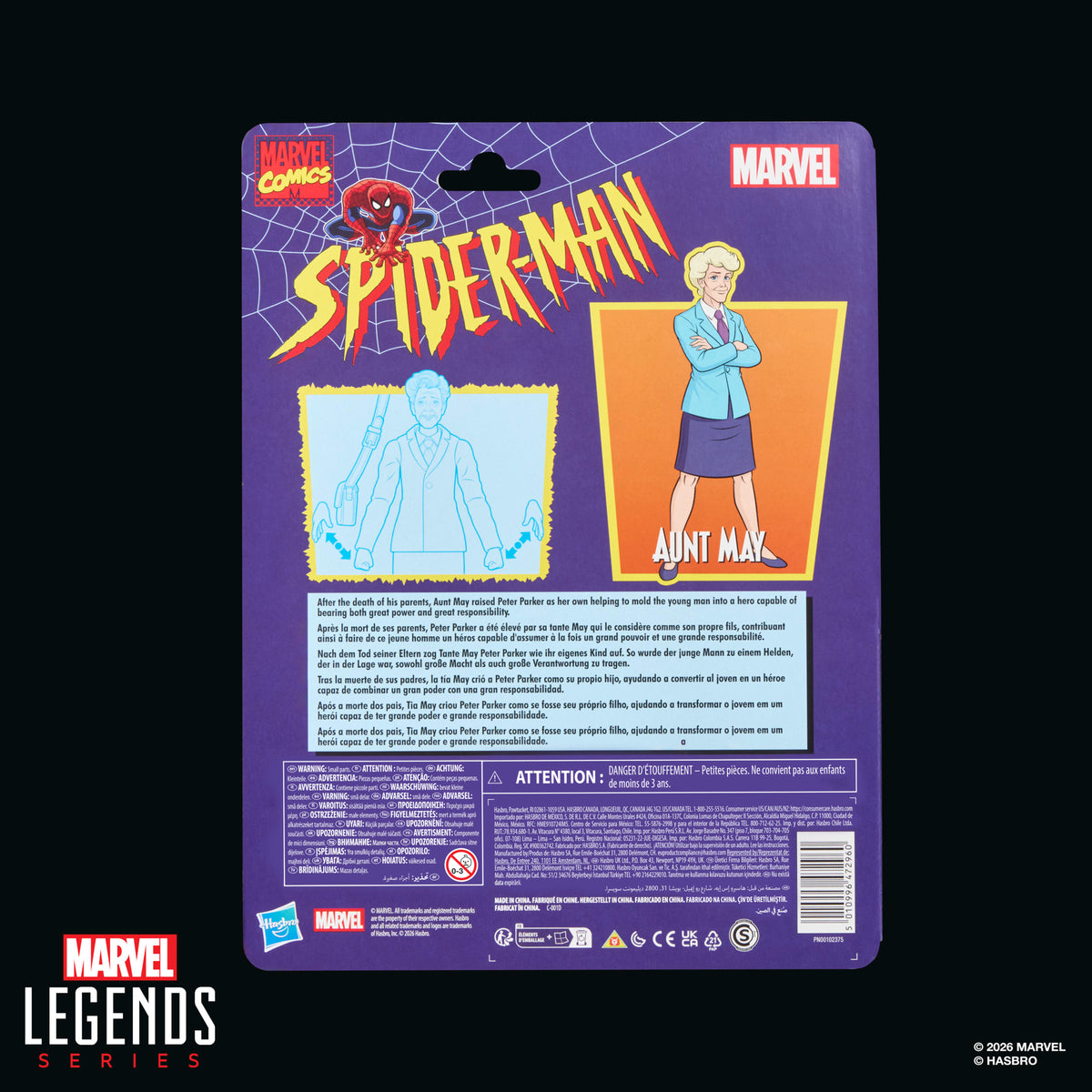Marvel Legends Aunt May, Spider-Man Action Figure
