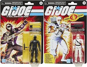 G.I. Joe 3.75" Retro Collection Snake Eyes & Storm Shadow (O-Ring)