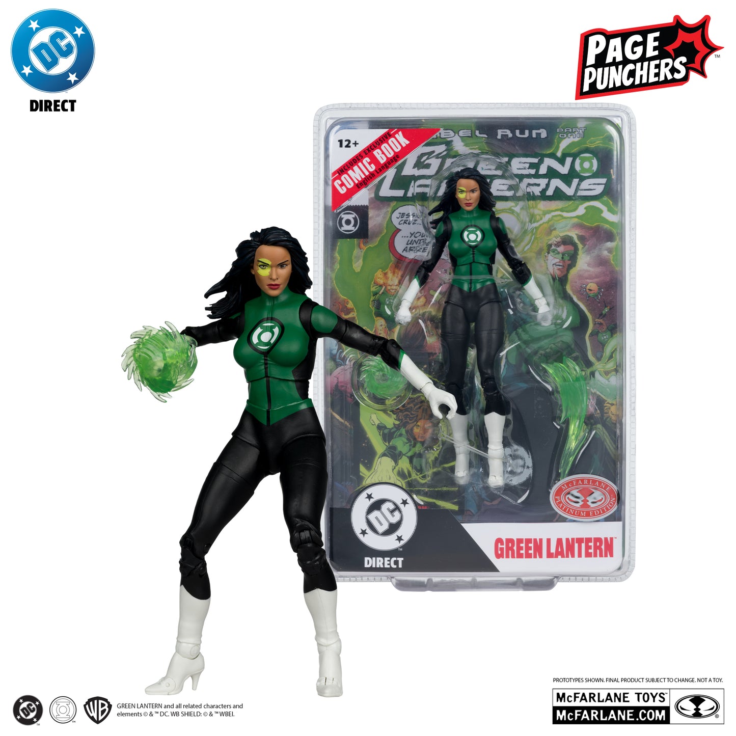 DC DIRECT 7IN FIGURE WITH COMIC WV11 - WV11 GREEN LANTERNS 48 - JESSICA CRUZ