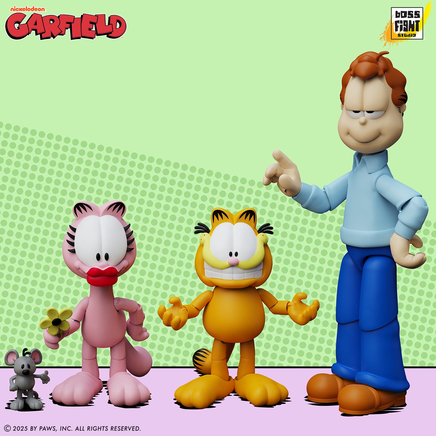GARFIELD ARLENE / GARFIELD / JON X3 Action Figure SET