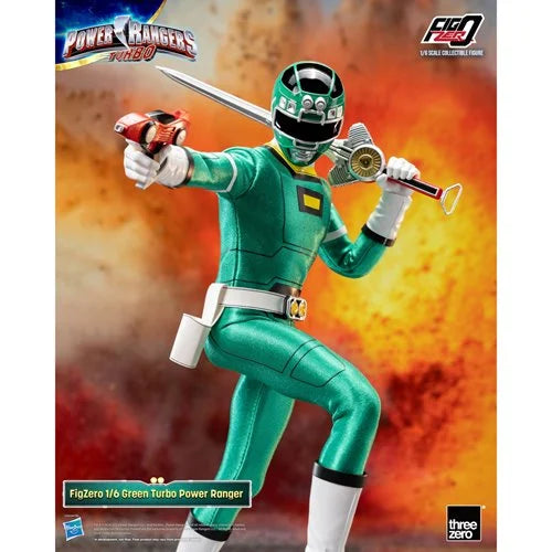 Power Rangers Turbo Green Turbo Power Ranger FigZero 1:6 Scale Action ...