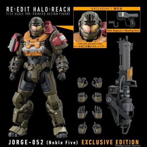 Halo: Reach RE:EDIT JORGE-052 Noble Five 1:12 Scale Action Figure - Previews Exclusive
