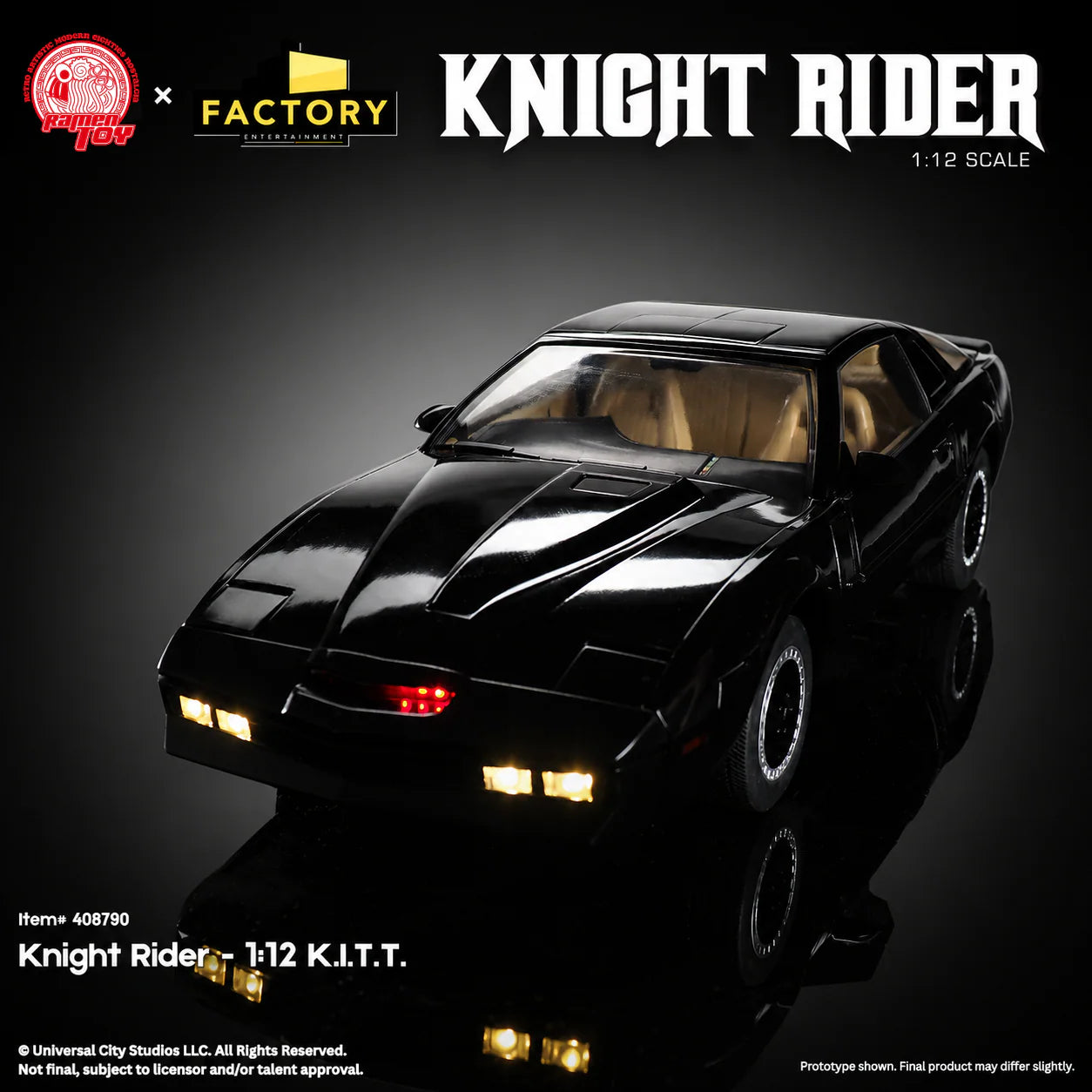Knight Rider 1:12 Scale KITT Vehicle & Michael Knight Action Figure