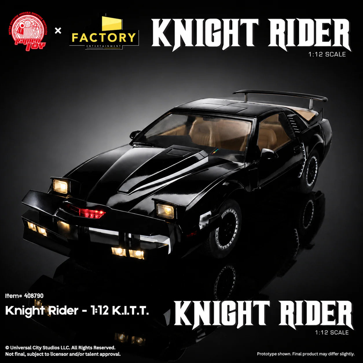 Knight Rider 1:12 Scale KITT Vehicle & Michael Knight Action Figure