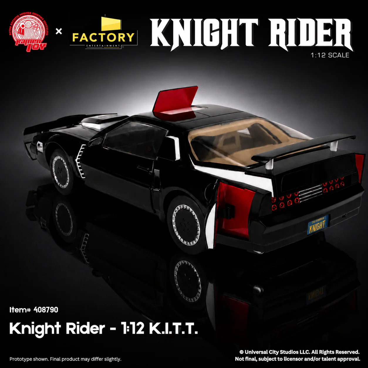 Knight Rider 1:12 Scale KITT Vehicle & Michael Knight Action Figure