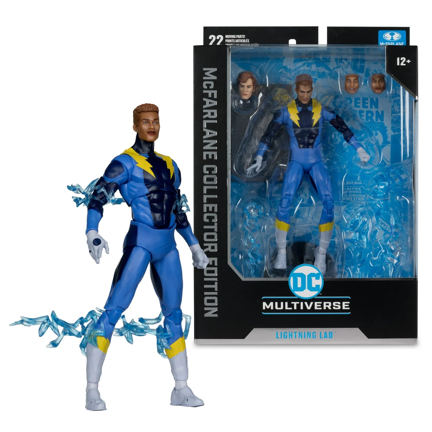 Dc Collector Edition 7in - #28 Lightning Lad - Action Figure - McFarlane Toys - **Walmart Exclusive**