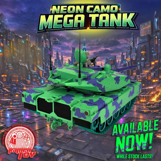 Neon Camo Mega Tank with Commander Figure