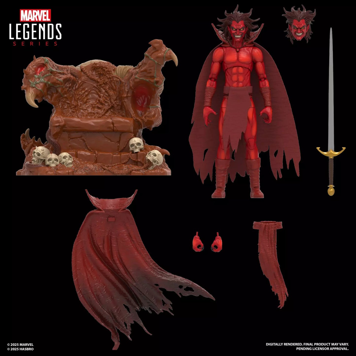 Marvel Legends Series Marvel’s Mephisto with Infernal Throne **Exclusive**