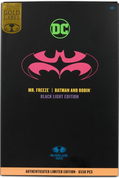 DC MULTIVERSE 7" - MR. FREEZE (BATMAN AND ROBIN) (BLACK LIGHT) GOLD LABEL *Limited to 6550 Pieces*