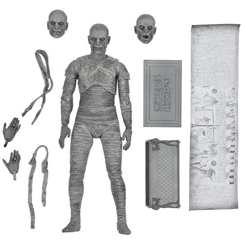 Universal Monsters 7" Scale Figures - Ultimate Mummy (Black & White)