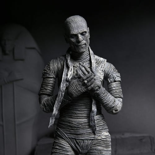 Universal Monsters 7" Scale Figures - Ultimate Mummy (Black & White)