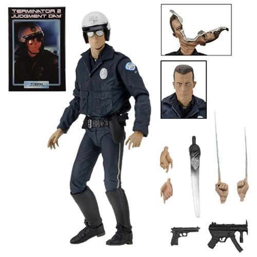 Terminator 7" Figures - Ultimate T-1000 (Motorcycle Cop) (Terminator 2)