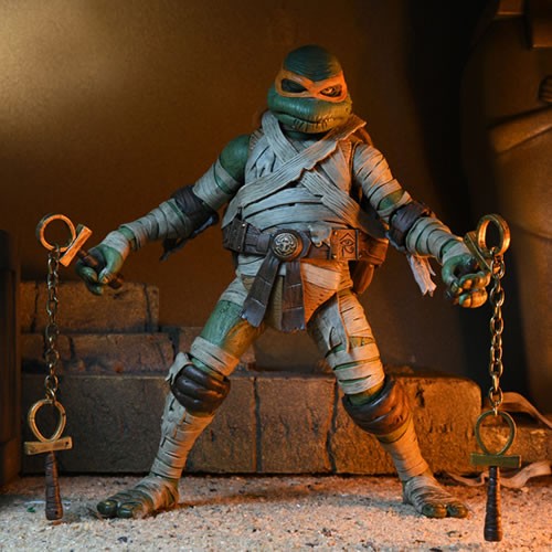 TMNT 7" Scale Figures - TMNT x Universal Monsters - Ultimate Michelangelo As The Mummy