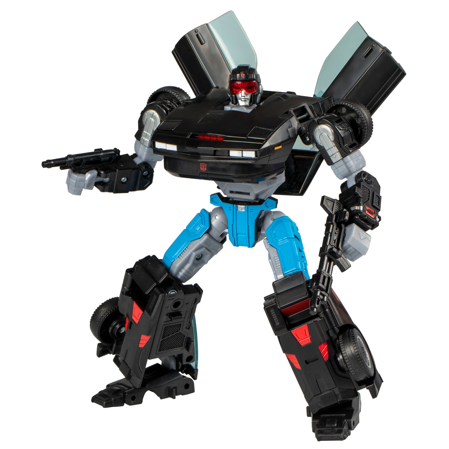 Transformers Collaborative Knight Rider x Transformers Toy, Autobot Agent Knight 6.5-inch Transformers Action Figure