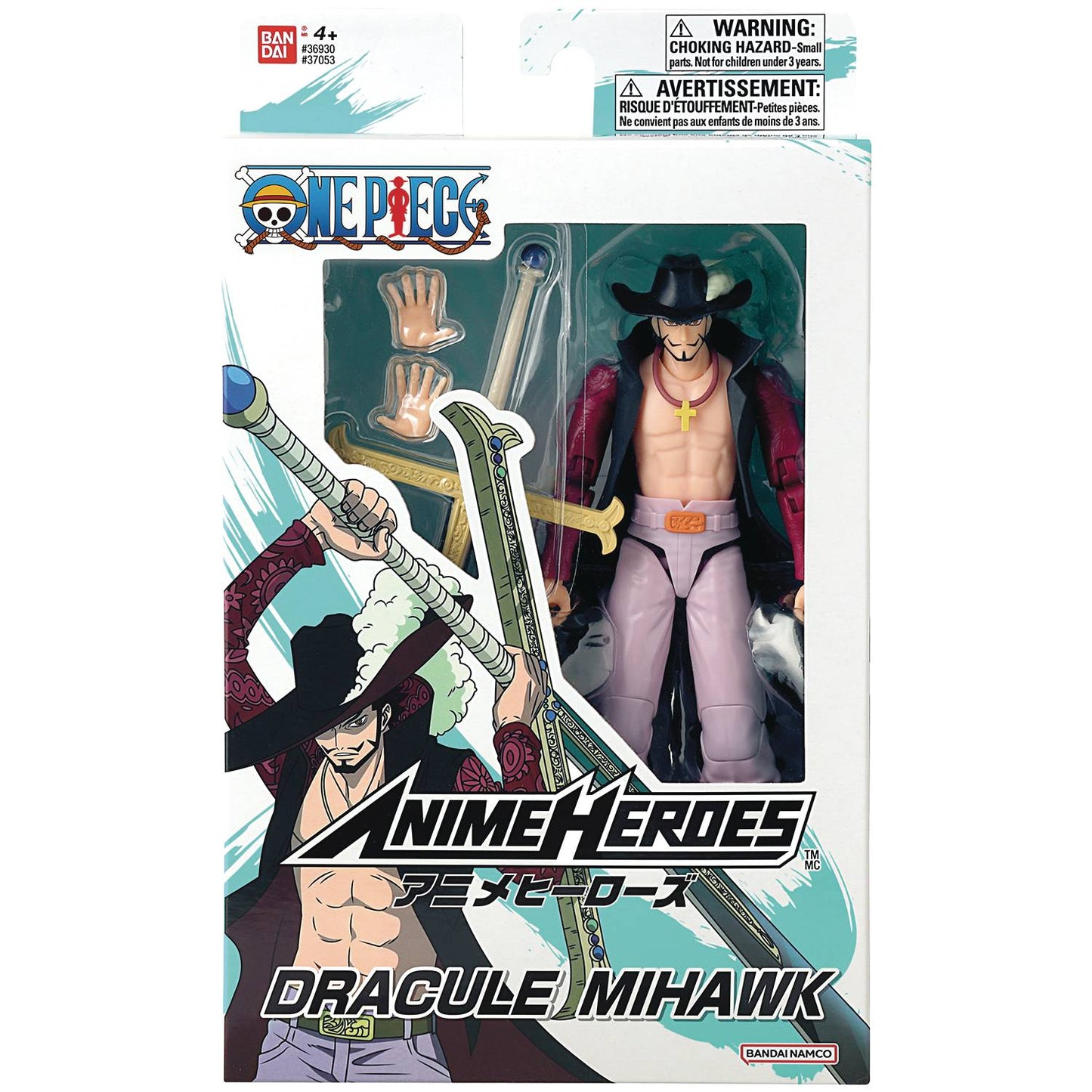 ONE PIECE ANIME HEROES DRACULE MIHAWK 6.5IN Figure