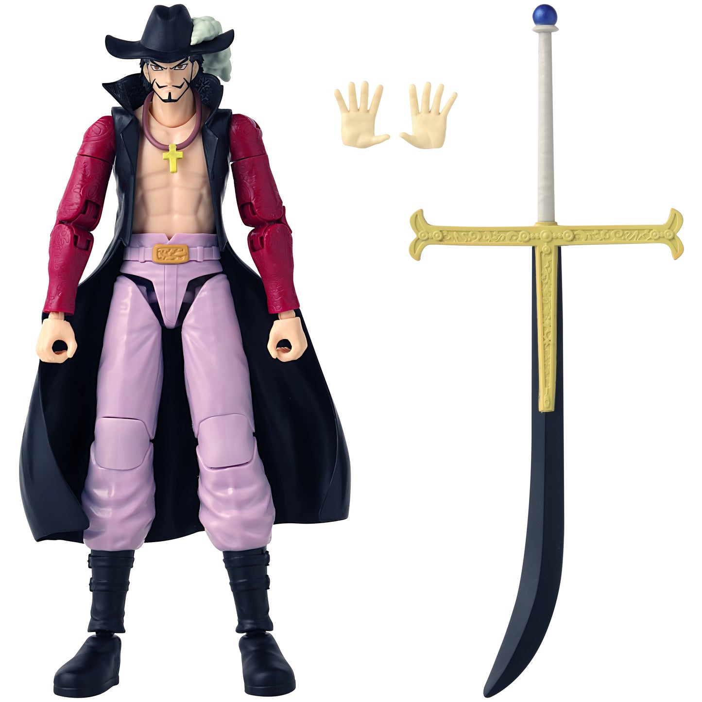 ONE PIECE ANIME HEROES DRACULE MIHAWK 6.5IN Figure