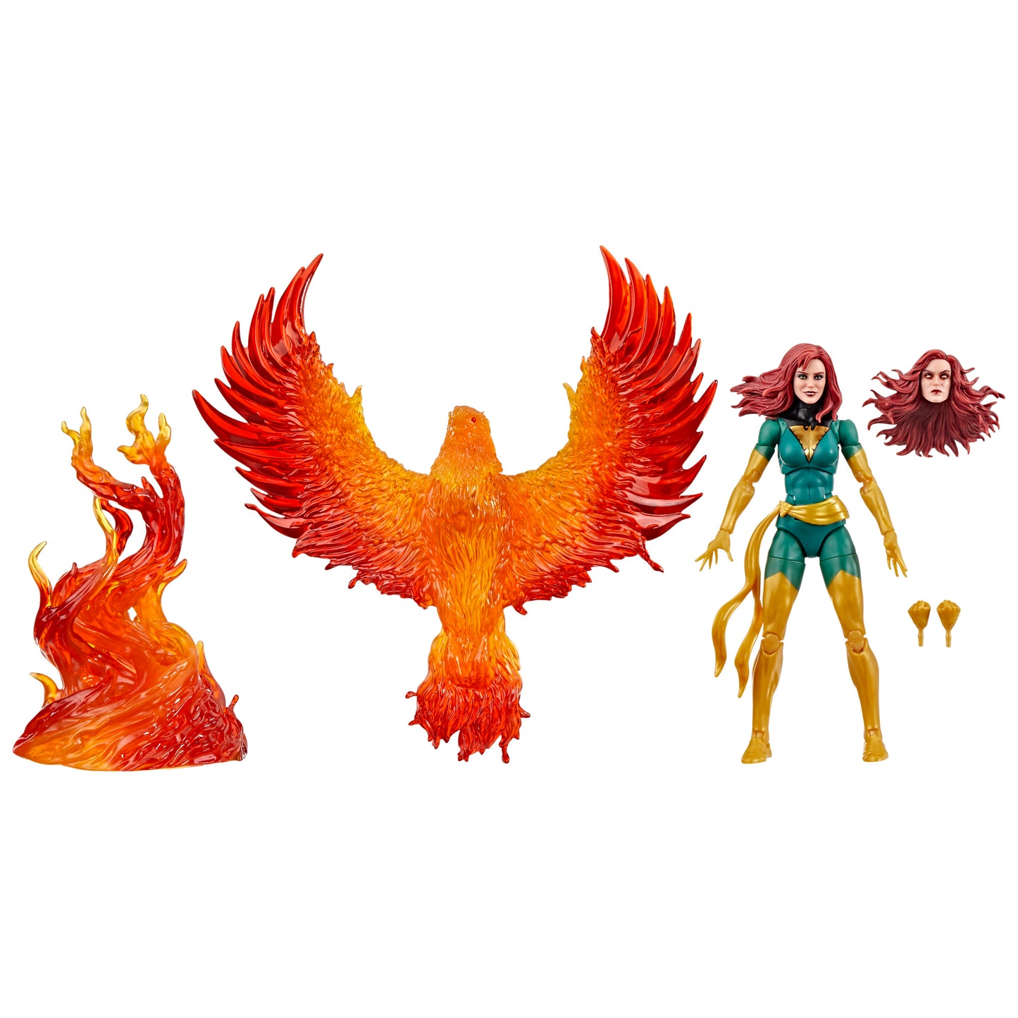 Marvel Legends Series Jean Grey with Phoenix Force Display, Deluxe X-Men Comics Collectible 6-Inch Action Figure