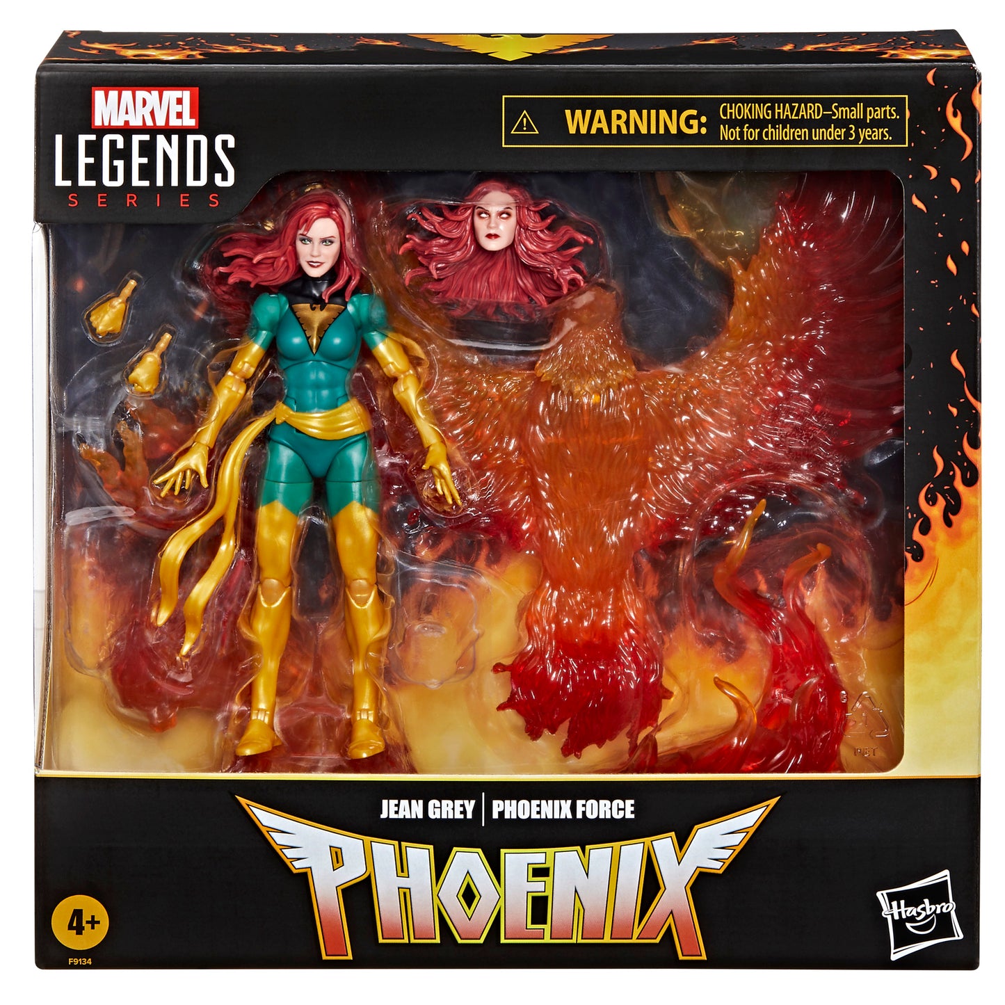 Marvel Legends Series Jean Grey with Phoenix Force Display, Deluxe X-Men Comics Collectible 6-Inch Action Figure