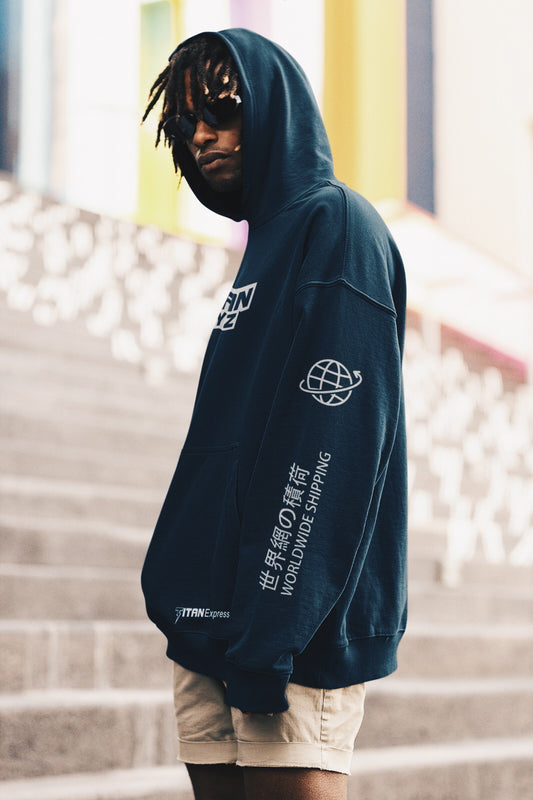 Titan Express Navy Blue Hoodie