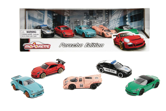 MAJORETTE PORSCHE EDITION 5-PACK WAVE 2 1/64 DIE-CAST CARS