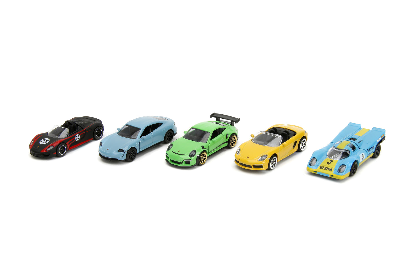 MAJORETTE PORSCHE EDITION 5-PACK WAVE 3 1/64 DIE-CAST CARS