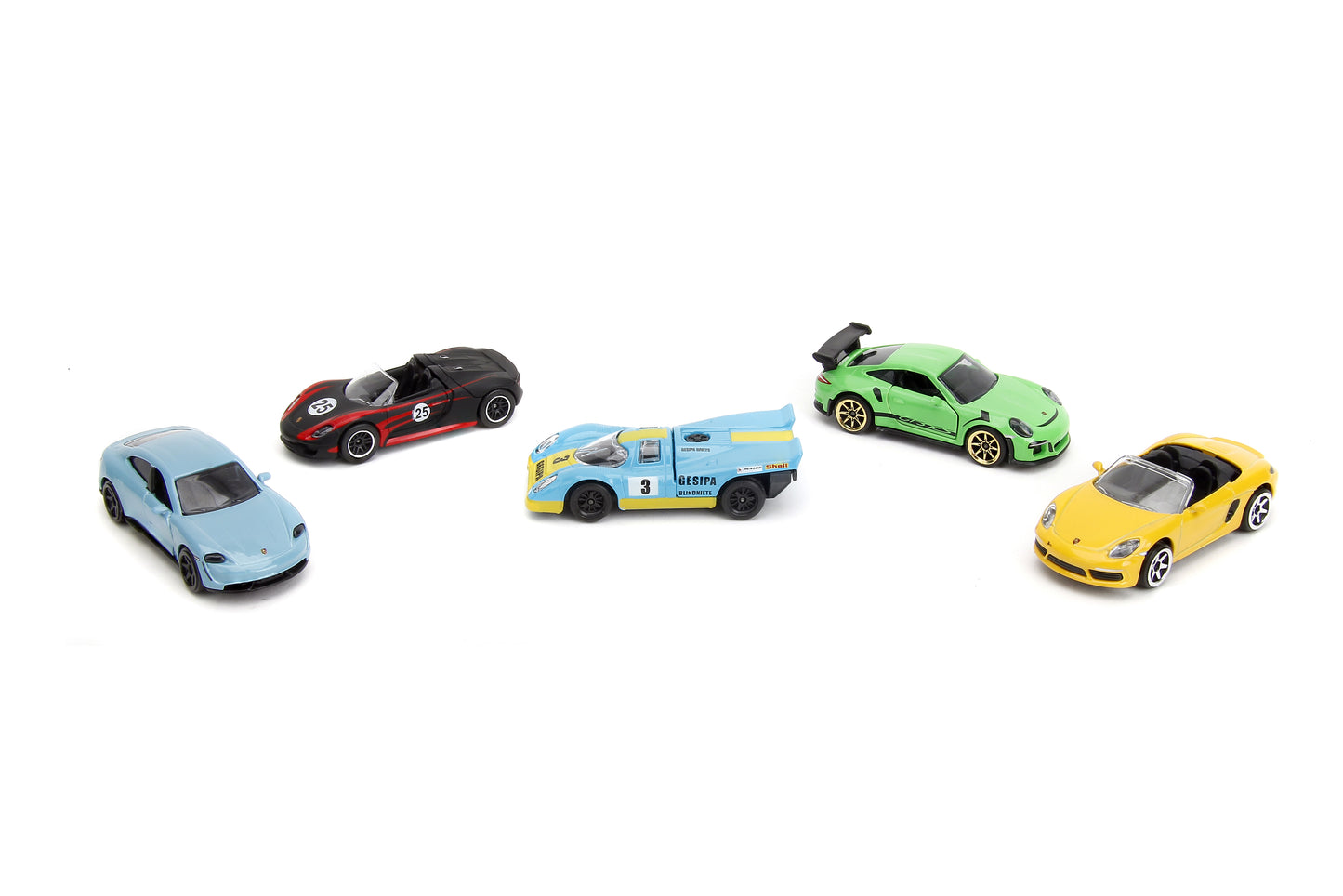 MAJORETTE PORSCHE EDITION 5-PACK WAVE 3 1/64 DIE-CAST CARS