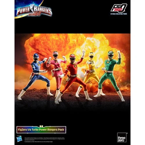 Power Rangers Turbo FigZero 1:6 Scale Action Figure 5-Pack