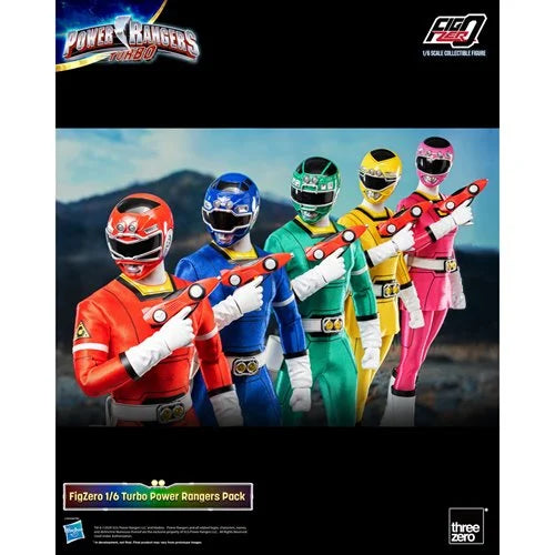 Power Rangers Turbo FigZero 1:6 Scale Action Figure 5-Pack