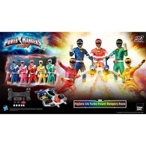 Power Rangers Turbo FigZero 1:6 Scale Action Figure 5-Pack